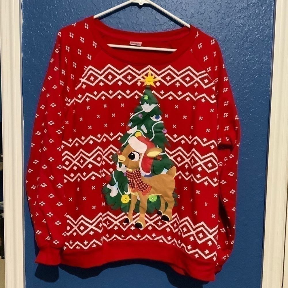 Rudolph ugly sweater